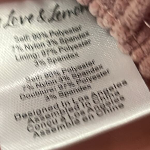 FOR LOVE & LEMONS DIXIE MINI SKIRT CORDUROY PINK ZIPPER CLOSURE SIZE M‎ - Picture 5 of 7